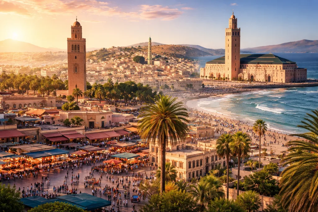 Explore Moroccan Cities: Marrakech, Fes, Casablanca summer 2026
