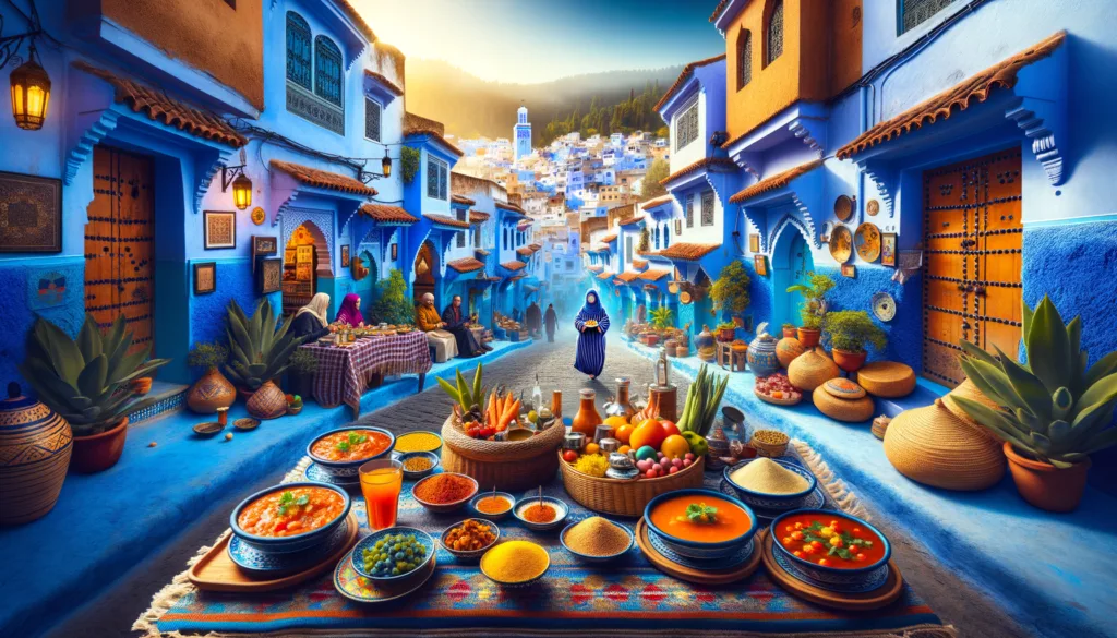 What food is Chefchaouen known for?