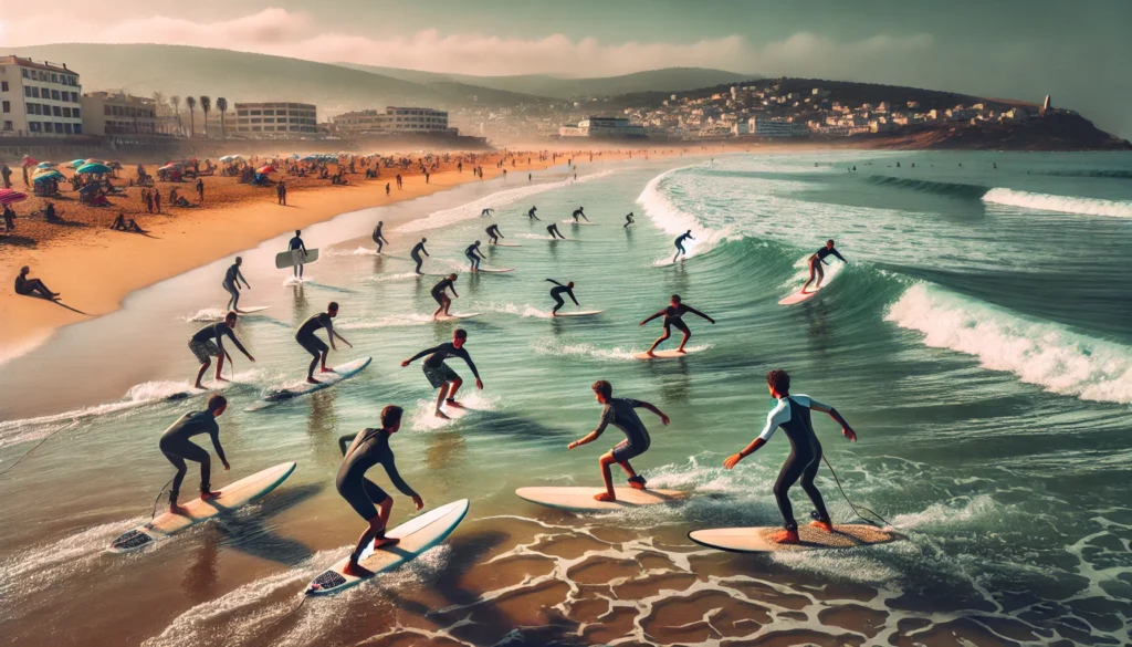 the surf culture in Tangier