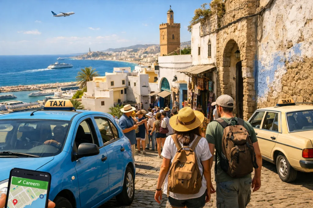 How do you get around Tangier in summer 2026