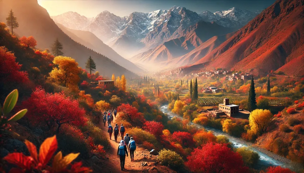 the beauty of the Atlas Mountains in Morocco during autumn