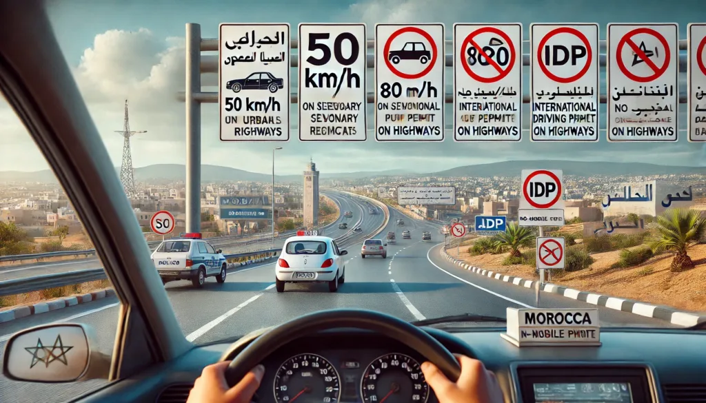 driving rules and regulations in Morocco