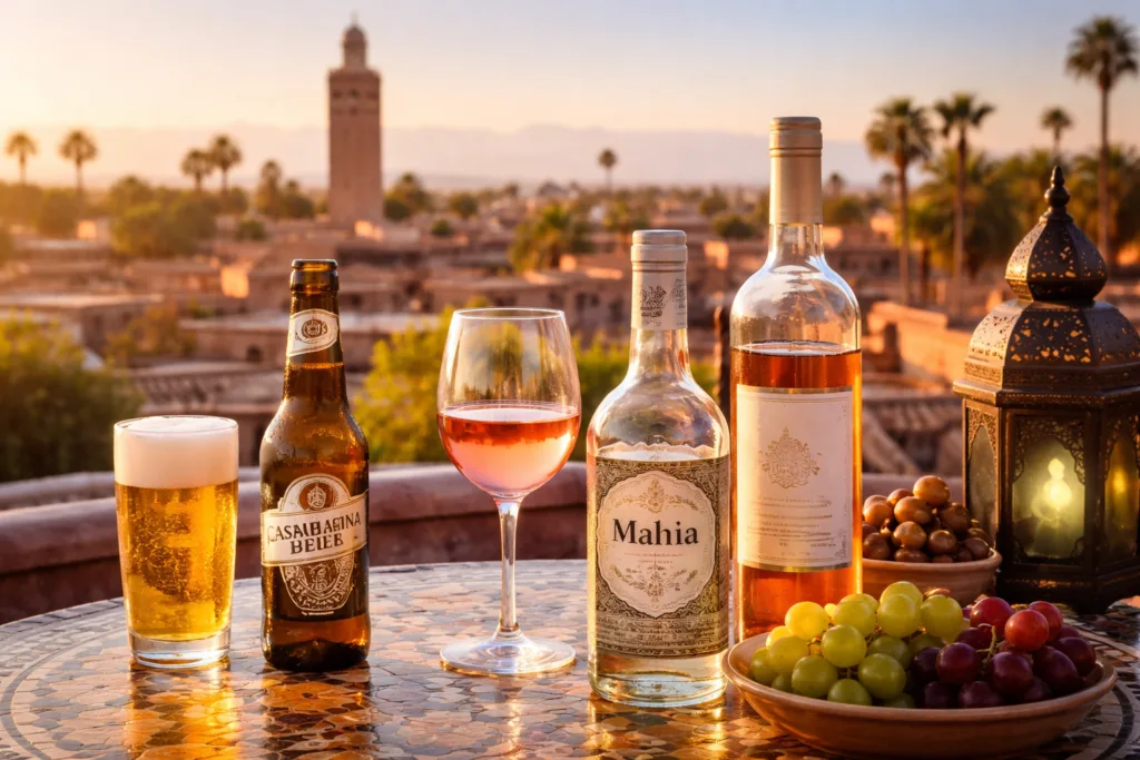 What is the alcoholic drink of Morocco
