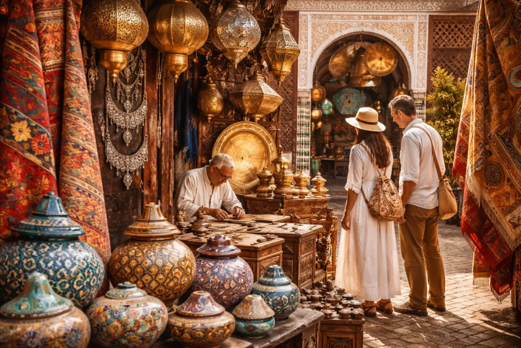 What is the traditional art in Morocco