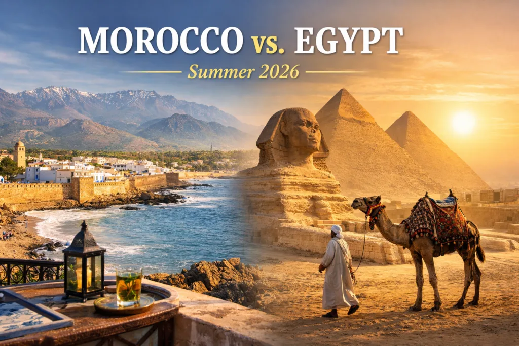 What's hotter Morocco or Egypt summer 2026