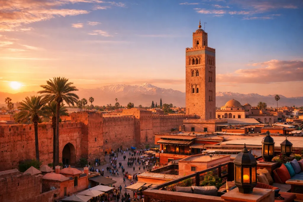 Why is Marrakech all red