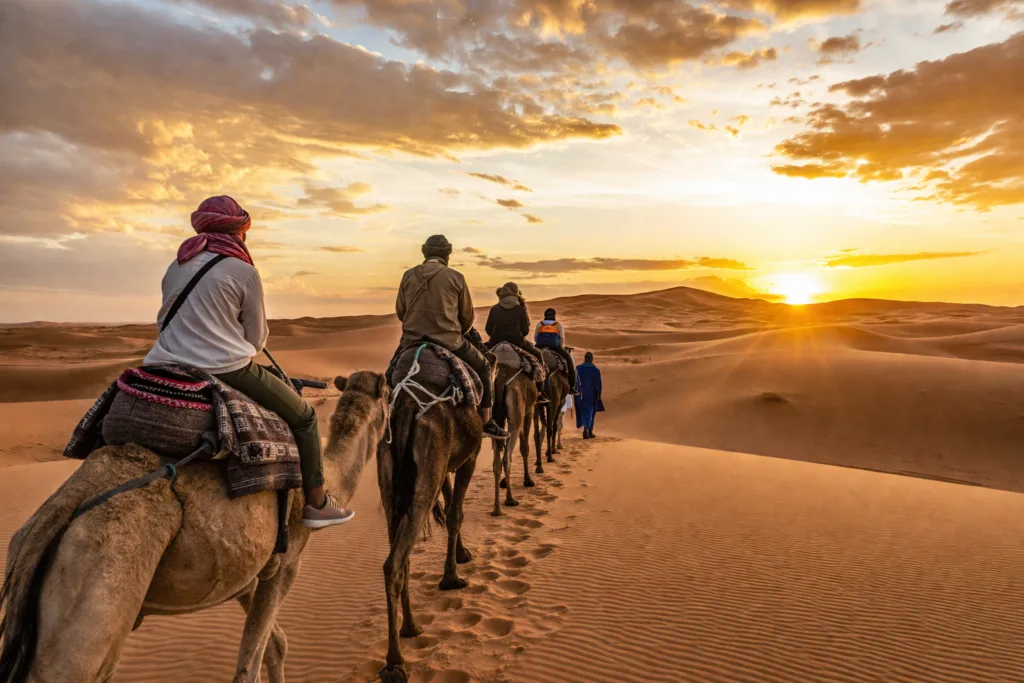 sahara desert camel trekking